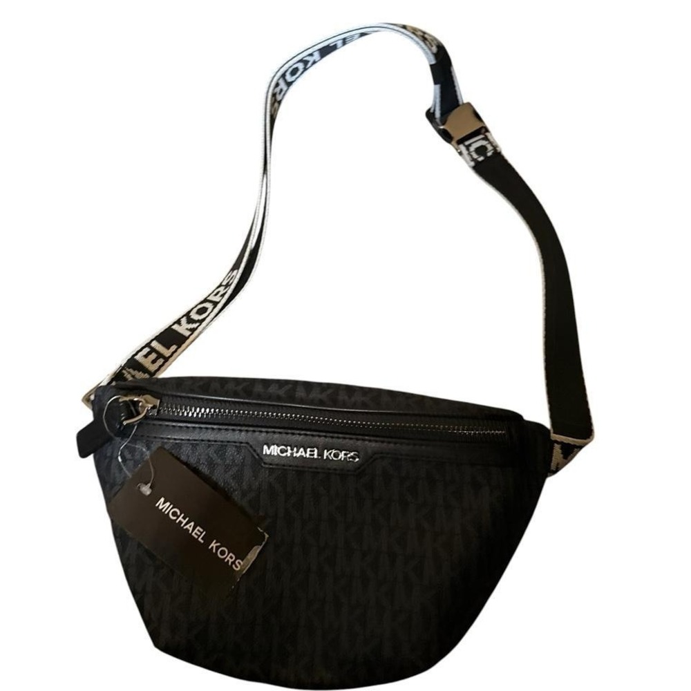 Michael Kors Cooper Mini Logo Belt Bag in the color blue NWT - Picture 4 of 4